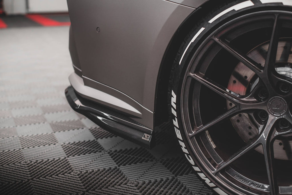Splitters laterales traseros de fibra de carbono prepreg para BMW M4 G82 / G82 Facelift