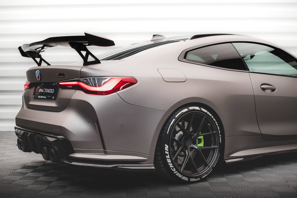 Splitters laterales traseros de fibra de carbono prepreg para BMW M4 G82 / G82 Facelift