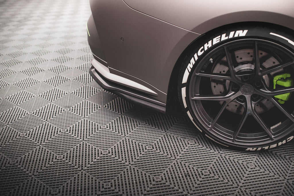 Splitters laterales traseros de fibra de carbono prepreg para BMW M4 G82 / G82 Facelift