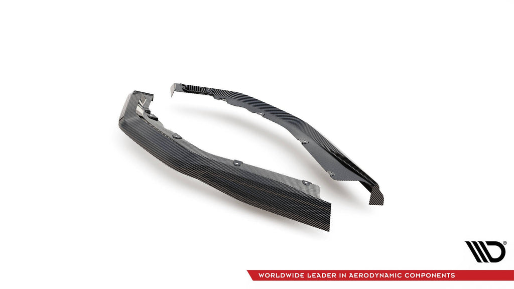 Splitters laterales traseros de fibra de carbono prepreg para BMW M4 G82 / G82 Facelift