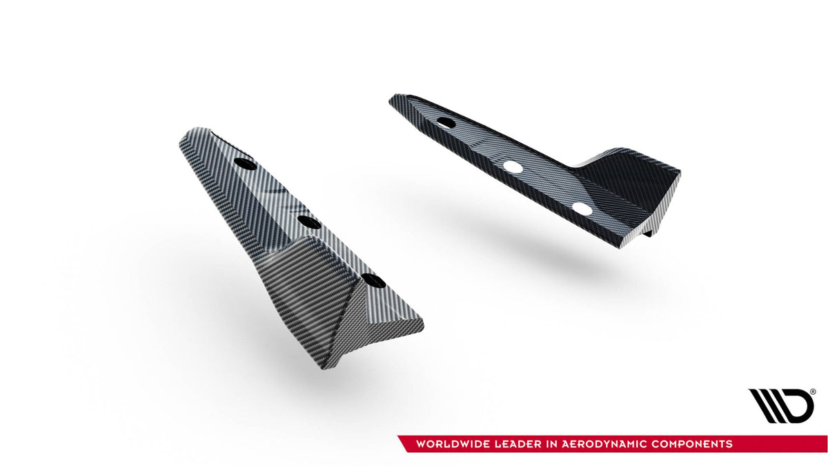Splitters laterales traseros de fibra de carbono prepreg para BMW X5 M F95 Facelift