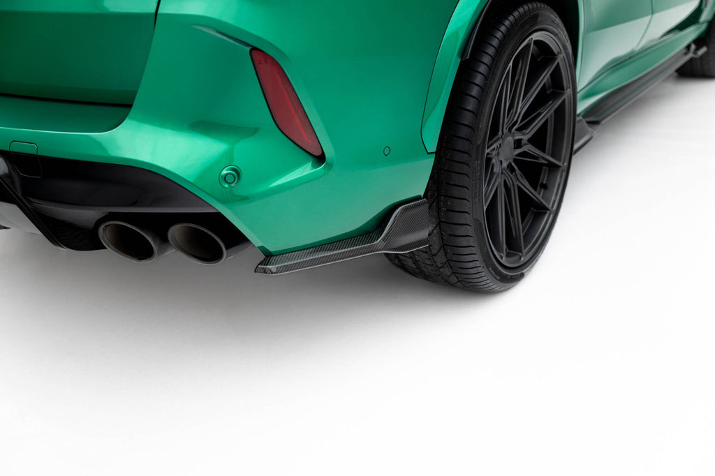 Splitters laterales traseros de fibra de carbono prepreg para BMW X5 M F95 Facelift