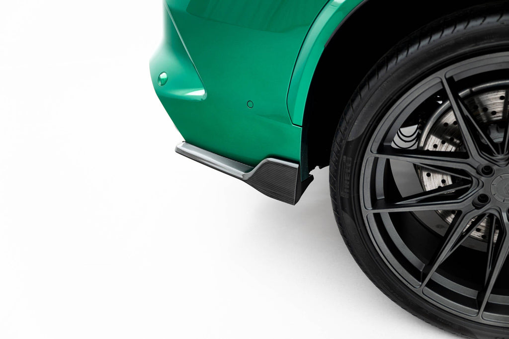 Splitters laterales traseros de fibra de carbono prepreg para BMW X5 M F95 Facelift