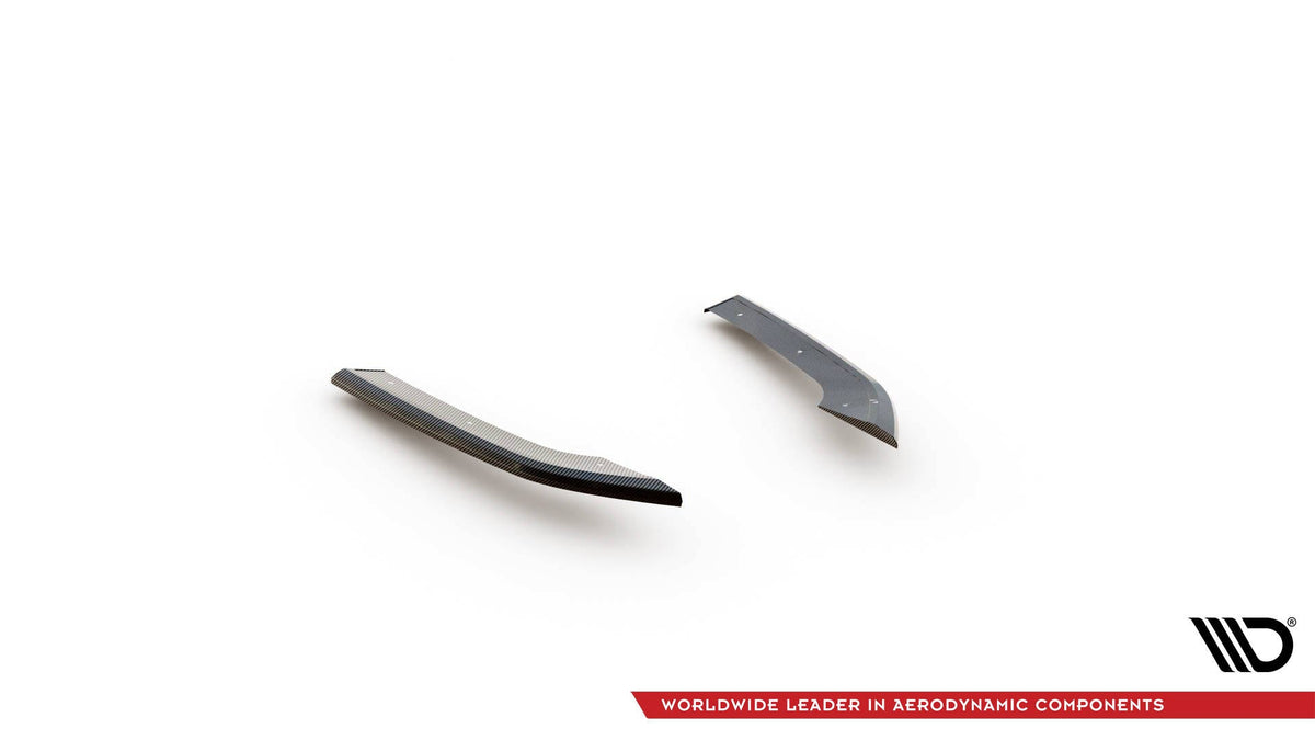 Splitters laterales traseros de fibra de carbono prepreg V.2 para Audi RS3 Sedan 8Y