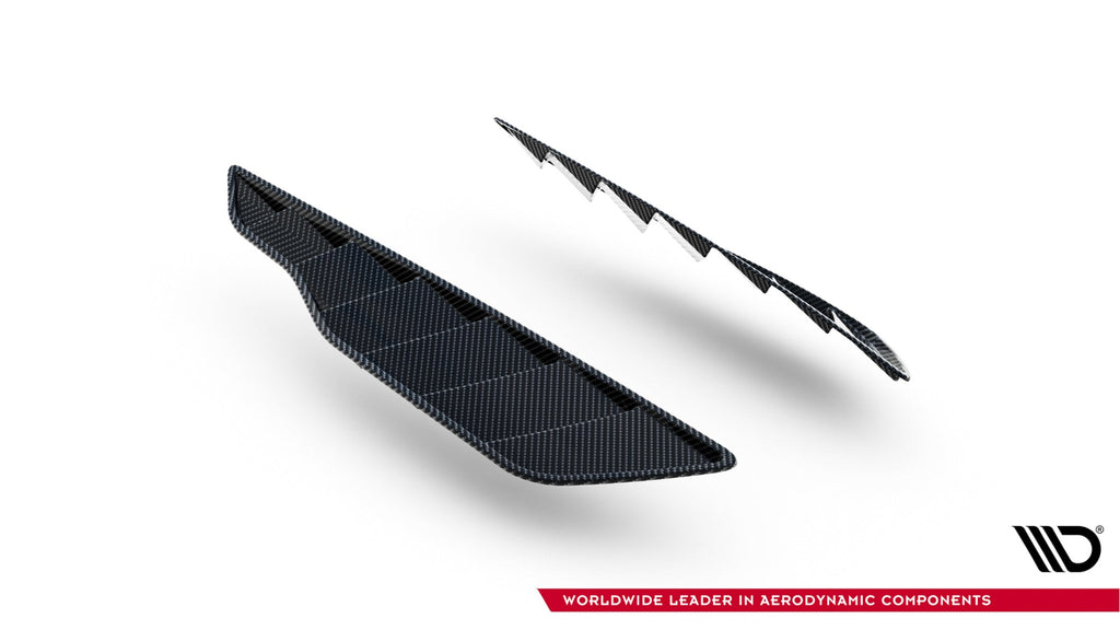 Rejillas de aleta delantera de fibra de carbono prepreg para Mercedes-AMG GT 63 / 55 / 63 S E Performance C192