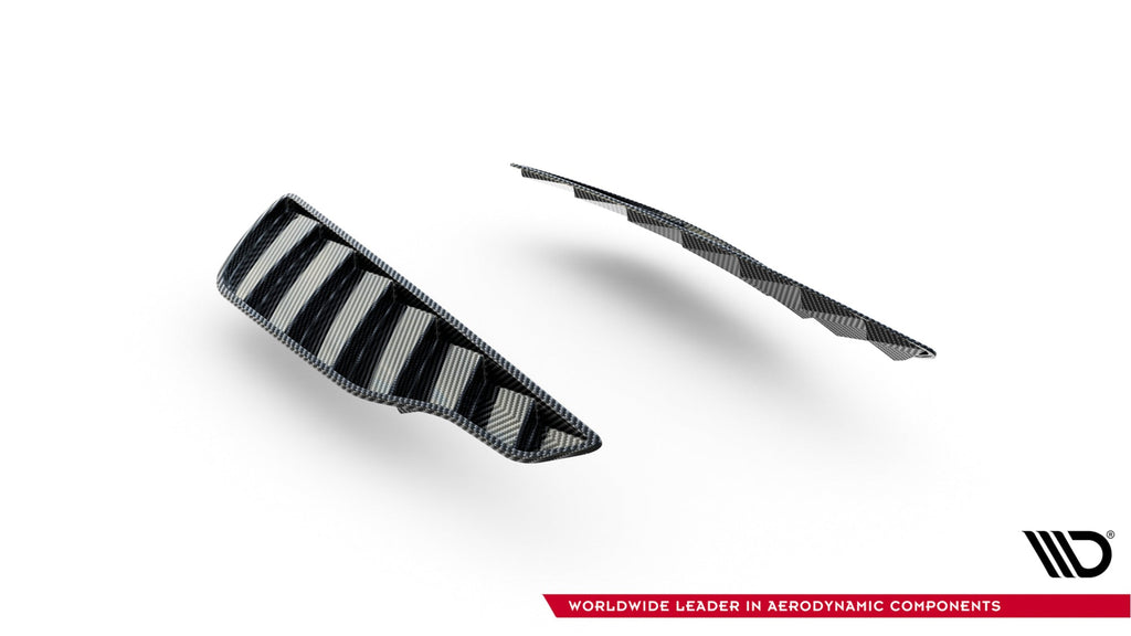 Rejillas de aleta delantera de fibra de carbono prepreg para Mercedes-AMG GT 63 / 55 / 63 S E Performance C192