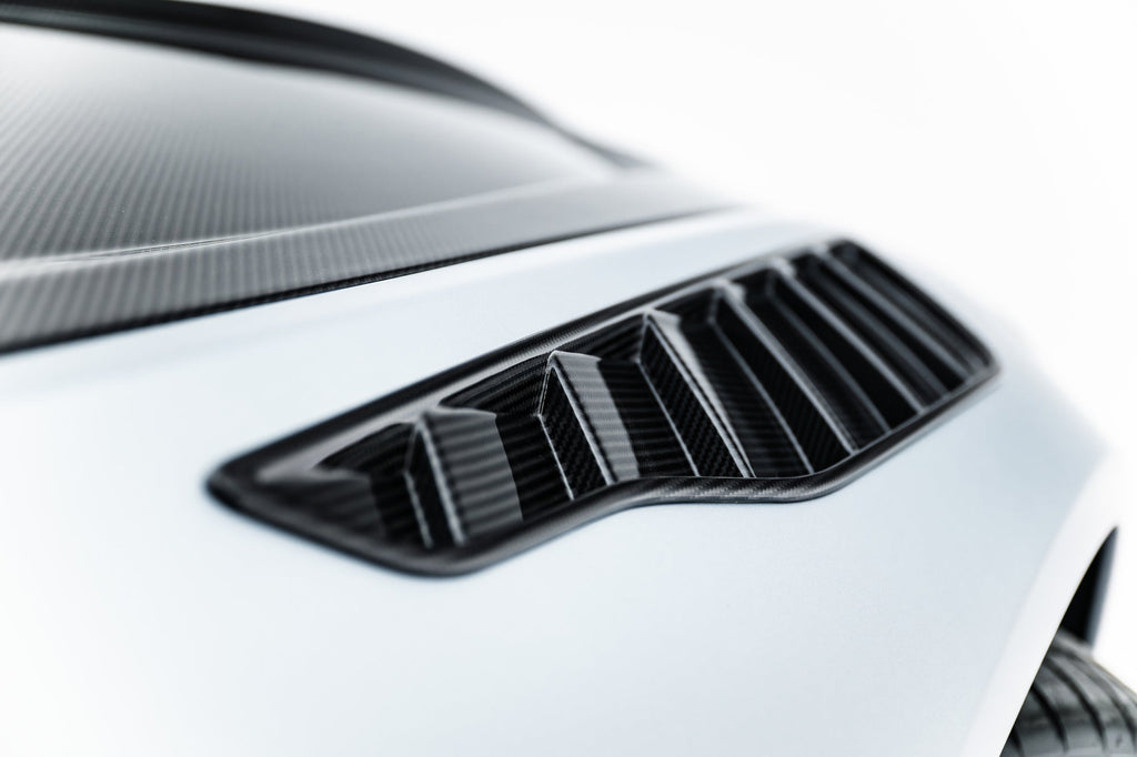 Rejillas de aleta delantera de fibra de carbono prepreg para Mercedes-AMG GT 63 / 55 / 63 S E Performance C192