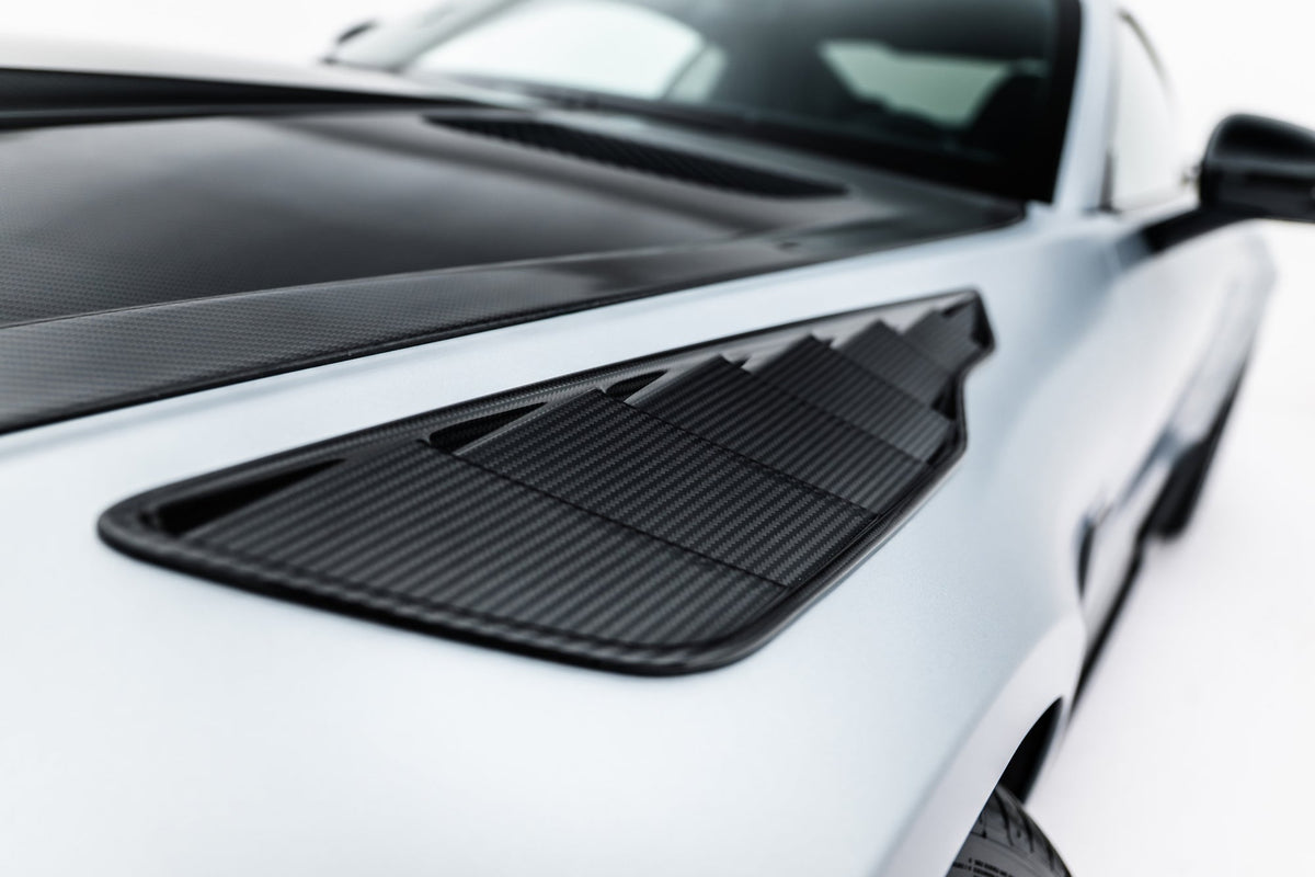 Rejillas de aleta delantera de fibra de carbono prepreg para Mercedes-AMG GT 63 / 55 / 63 S E Performance C192