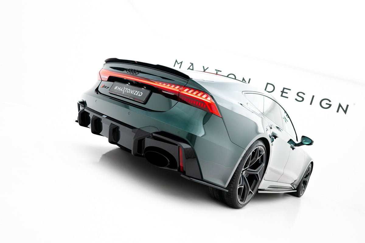 Difusor trasero de fibra de carbono prepreg para Audi RS6 C8 (version with towbar)