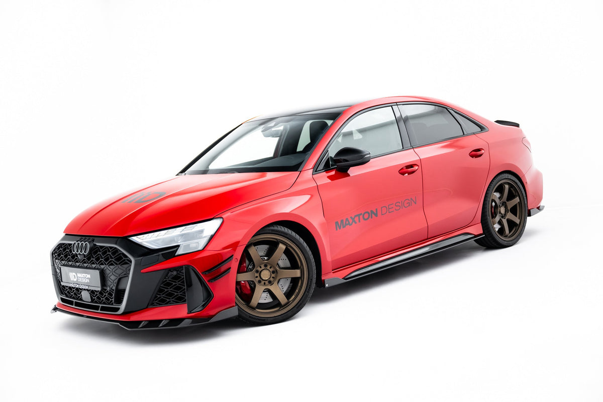 Kit de splitters de fibra de carbono prepreg para Audi RS3 Sedan 8Y Facelift