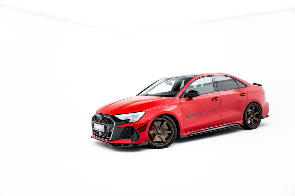 Kit de splitters de fibra de carbono prepreg para Audi RS3 Sedan 8Y Facelift