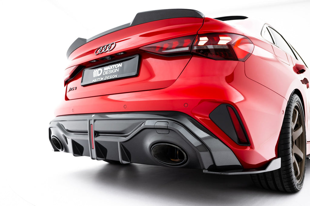 Kit de splitters de fibra de carbono prepreg para Audi RS3 Sedan 8Y Facelift