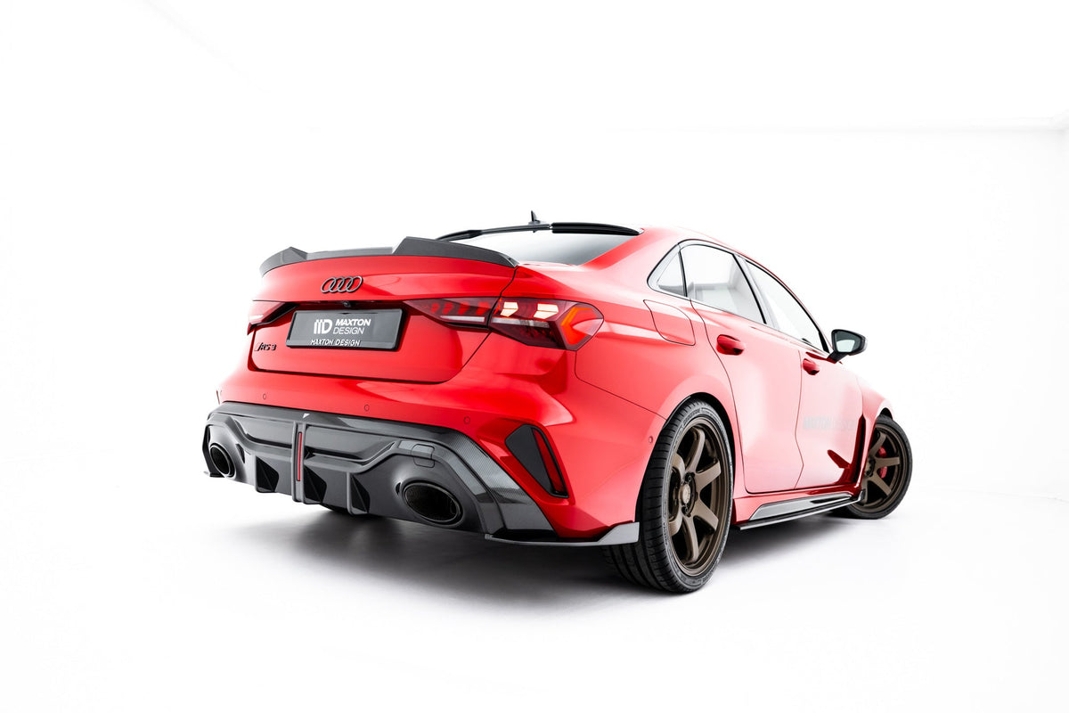Kit de splitters de fibra de carbono prepreg para Audi RS3 Sedan 8Y Facelift