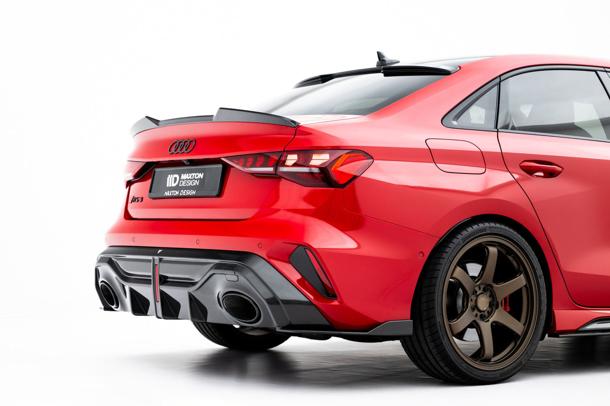 Kit de splitters de fibra de carbono prepreg para Audi RS3 Sedan 8Y Facelift