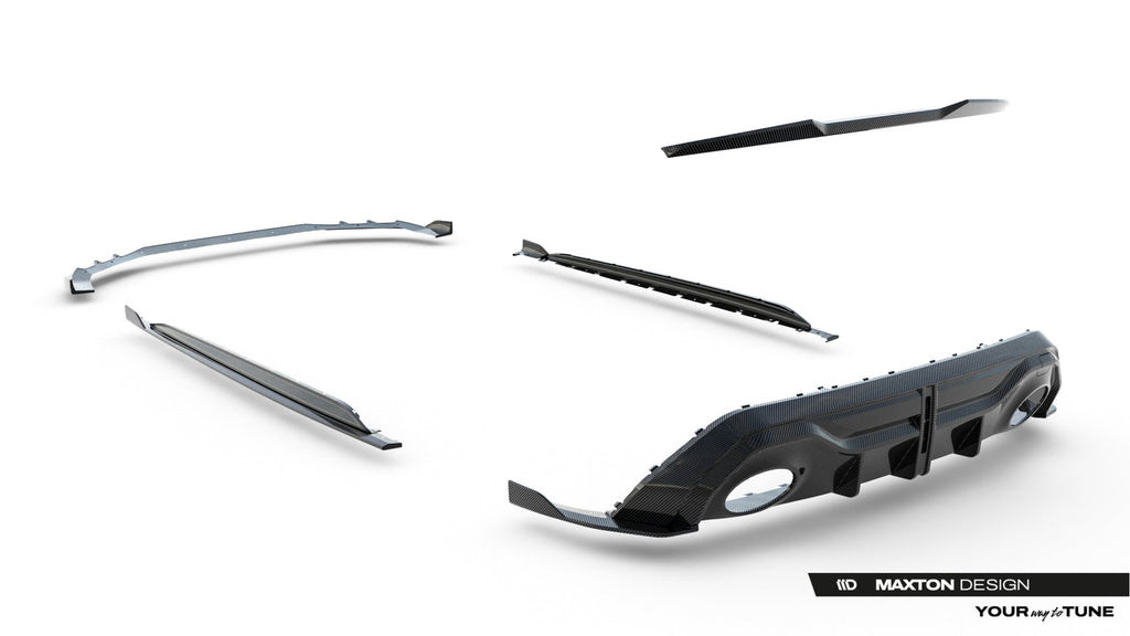 Kit de splitters de fibra de carbono prepreg para Audi RS3 Sedan 8Y Facelift