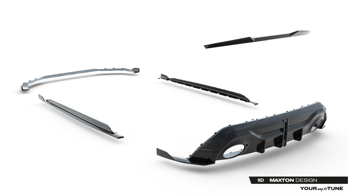 Kit de splitters de fibra de carbono prepreg para Audi RS3 Sedan 8Y Facelift