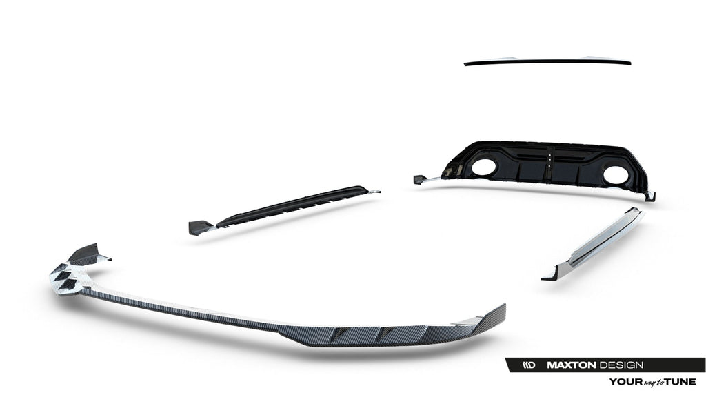 Kit de splitters de fibra de carbono prepreg para Audi RS3 Sedan 8Y Facelift