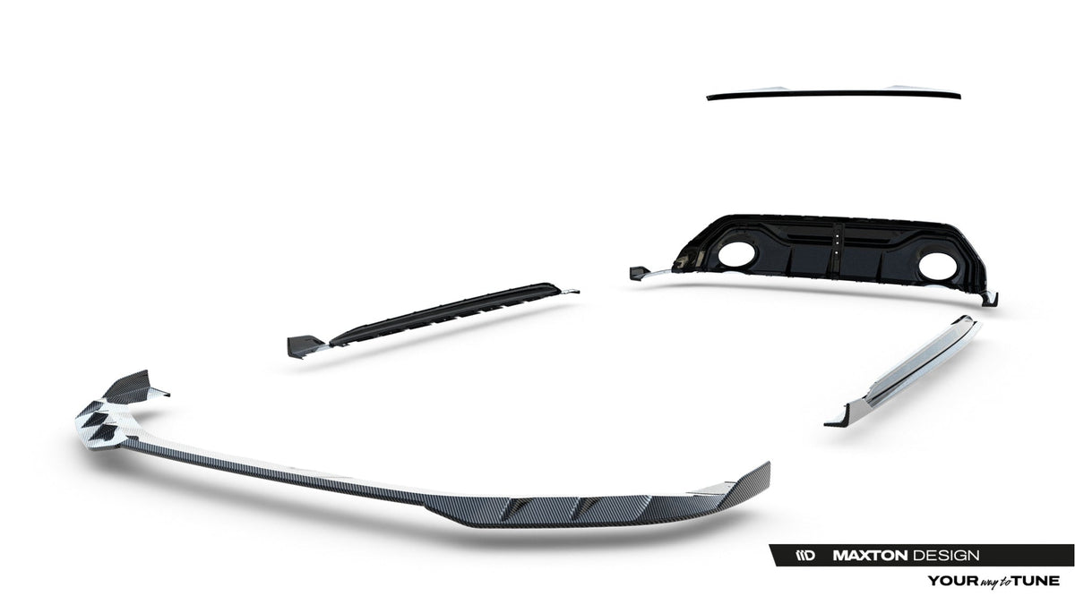 Kit de splitters de fibra de carbono prepreg para Audi RS3 Sedan 8Y Facelift