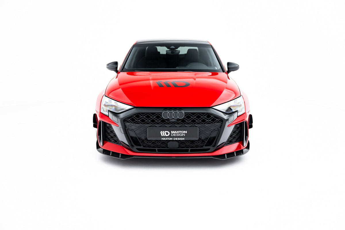 Kit de splitters de fibra de carbono prepreg para Audi RS3 Sedan 8Y Facelift