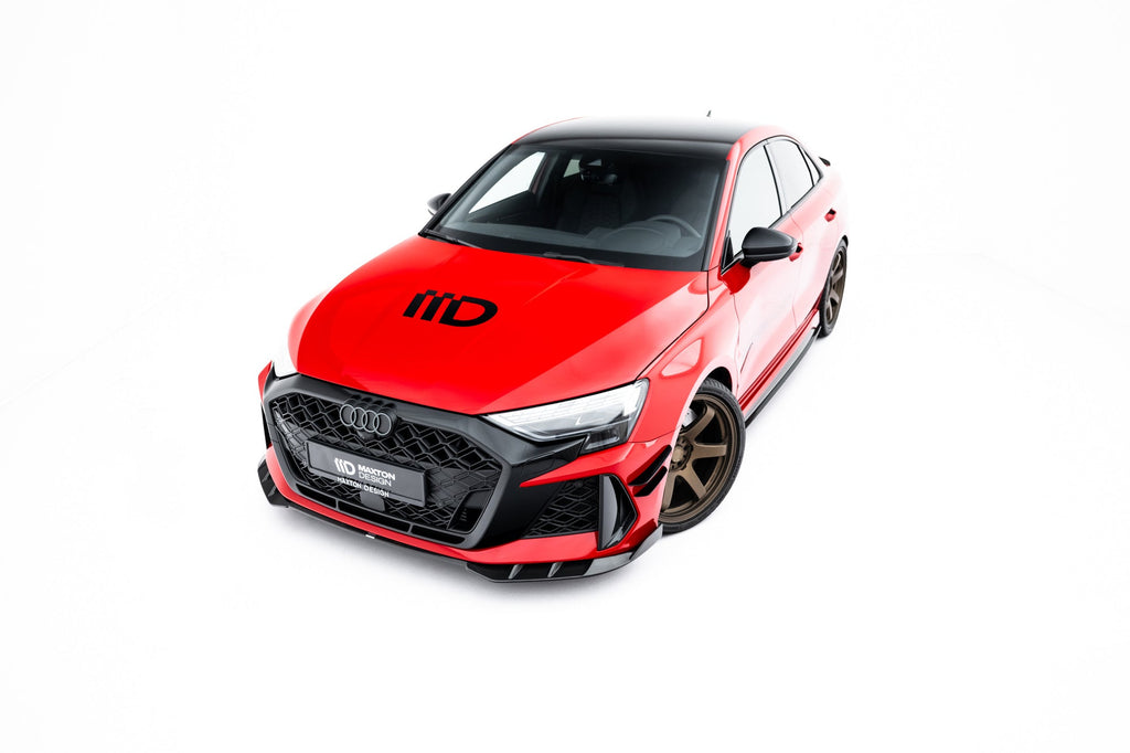 Kit de splitters de fibra de carbono prepreg para Audi RS3 Sedan 8Y Facelift