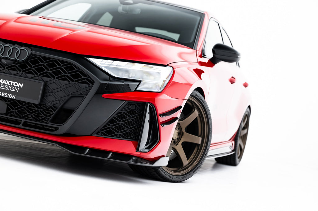 Kit de splitters de fibra de carbono prepreg para Audi RS3 Sedan 8Y Facelift