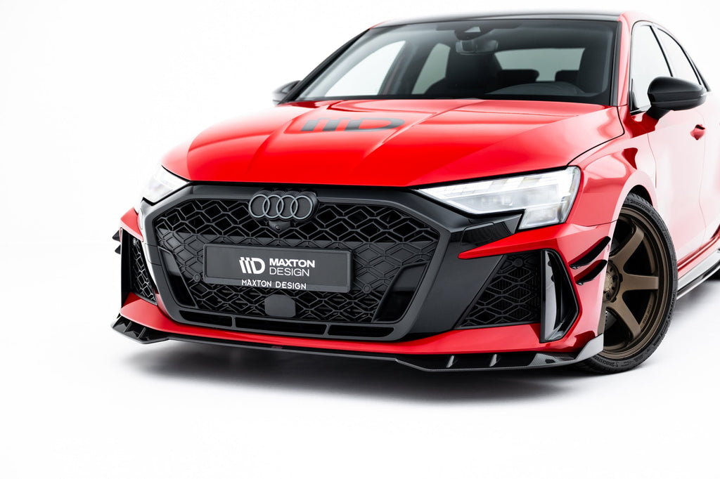 Kit de splitters de fibra de carbono prepreg para Audi RS3 Sedan 8Y Facelift