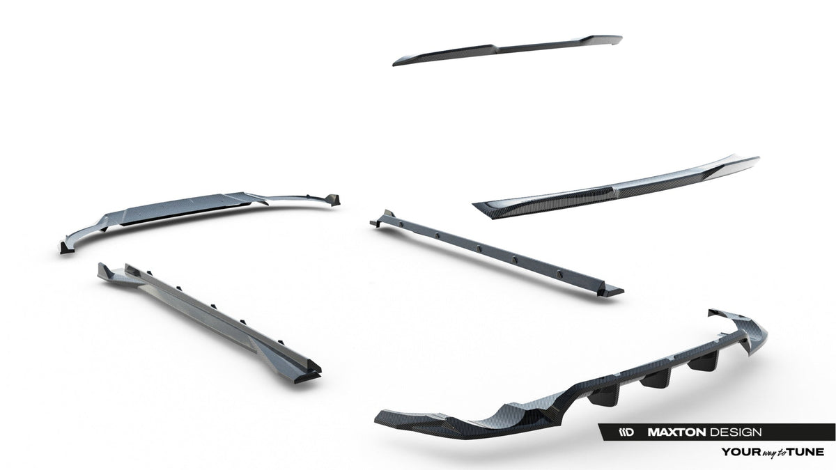 Kit de splitters de fibra de carbono prepreg para Audi RSQ8 Mk1 Facelift