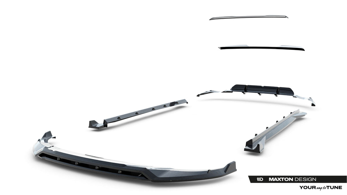 Kit de splitters de fibra de carbono prepreg para Audi RSQ8 Mk1 Facelift