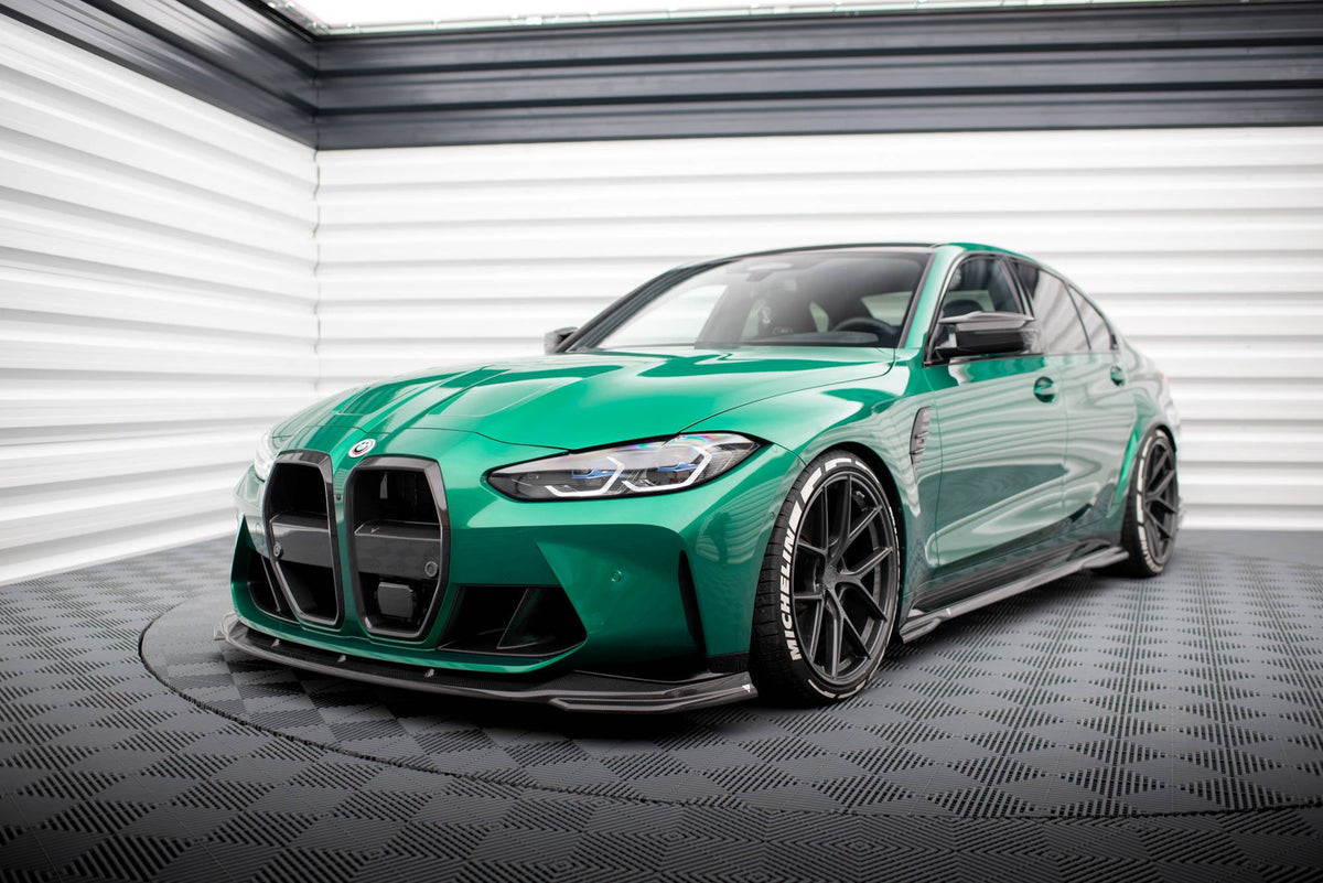 Kit de splitters de fibra de carbono prepreg para BMW M3 G80 Sedan