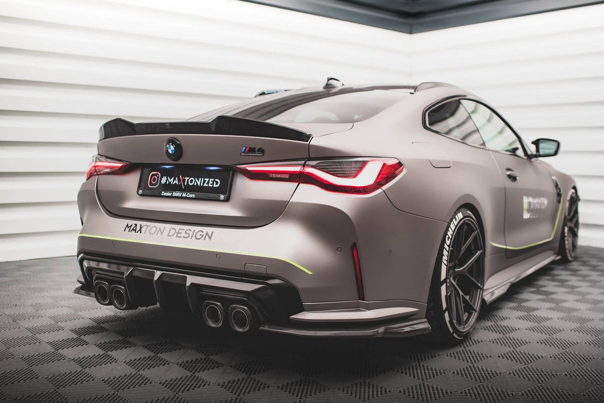 Kit de splitters de fibra de carbono prepreg para BMW M4 Coupe G82 / G82 Facelift