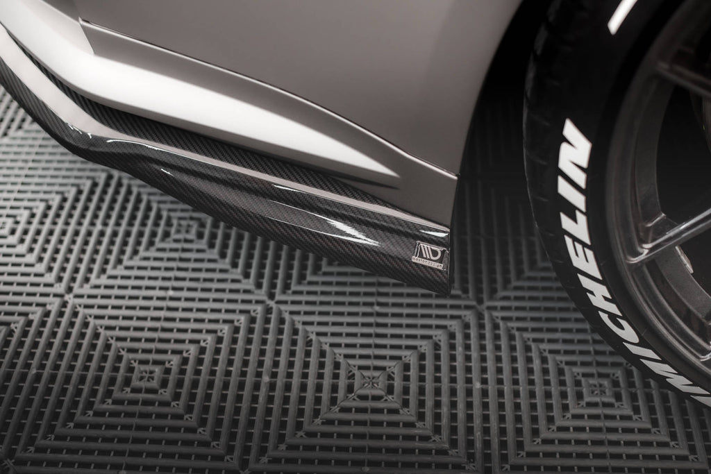 Kit de splitters de fibra de carbono prepreg para BMW M4 Coupe G82 / G82 Facelift