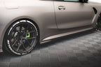 Kit de splitters de fibra de carbono prepreg para BMW M4 Coupe G82 / G82 Facelift