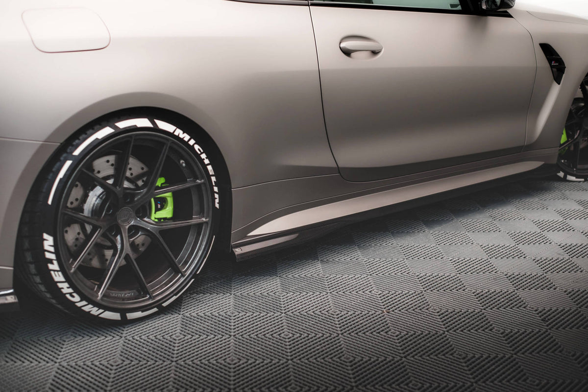 Kit de splitters de fibra de carbono prepreg para BMW M4 Coupe G82 / G82 Facelift