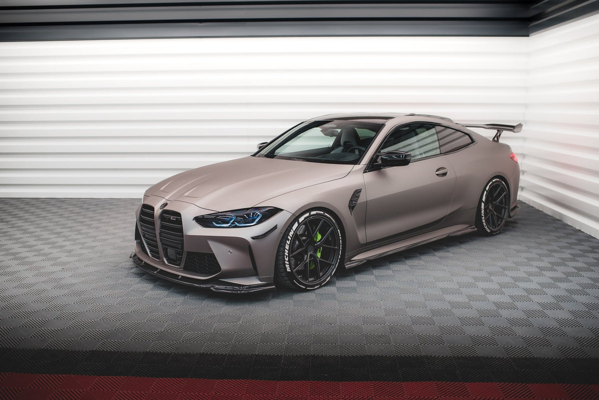 Kit de splitters de fibra de carbono prepreg para BMW M4 Coupe G82 / G82 Facelift