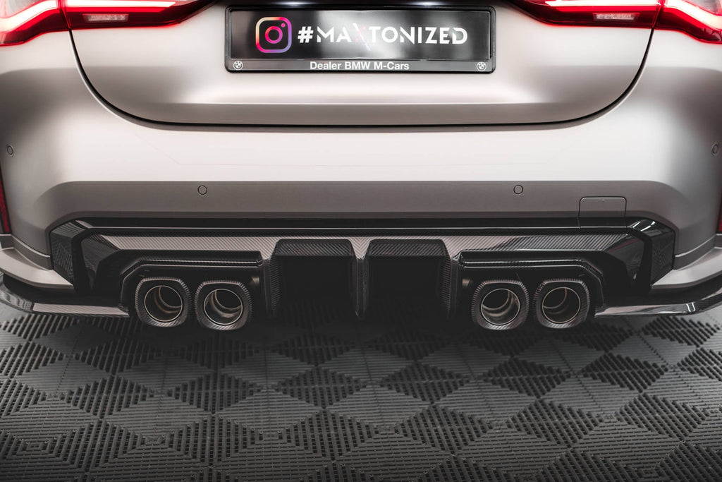 Kit de splitters de fibra de carbono prepreg para BMW M4 Coupe G82 / G82 Facelift