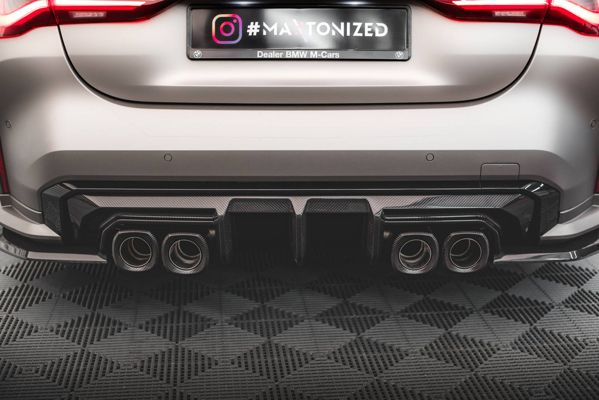 Kit de splitters de fibra de carbono prepreg para BMW M4 Coupe G82 / G82 Facelift