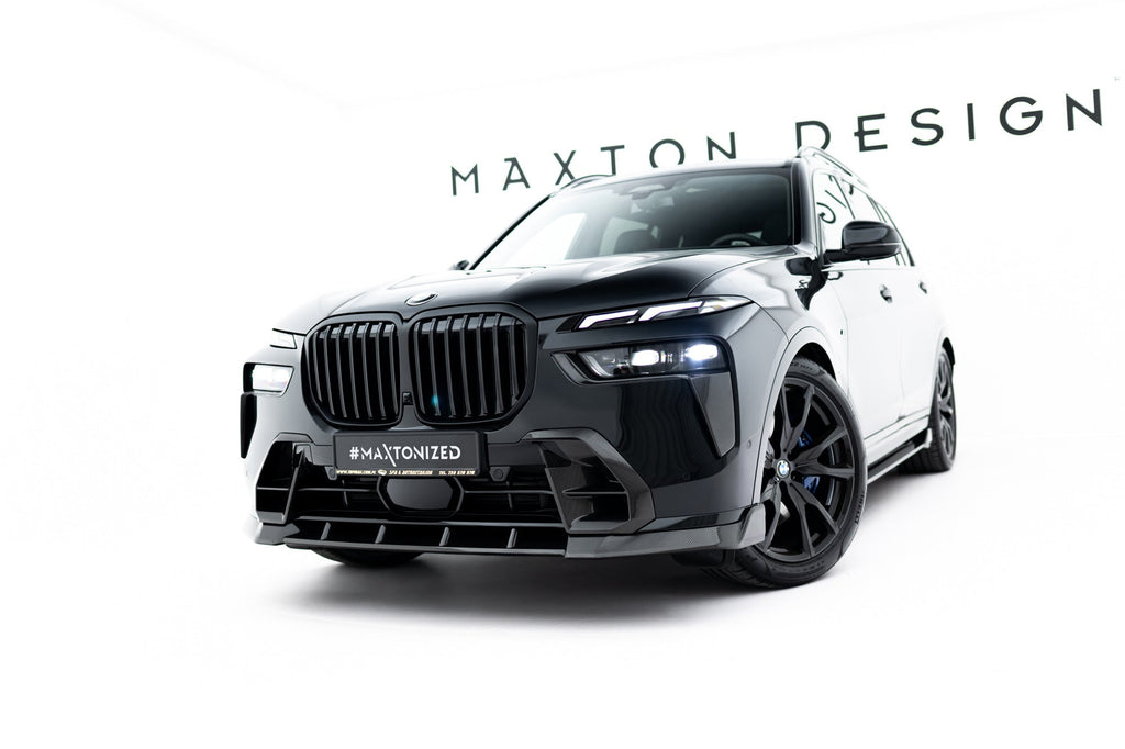 Kit de splitters de fibra de carbono prepreg V.2 para BMW X7 M-Pack G07 Facelift