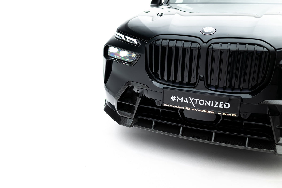 Kit de splitters de fibra de carbono prepreg V.2 para BMW X7 M-Pack G07 Facelift