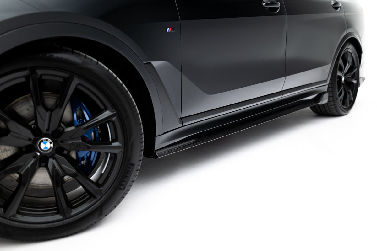 Kit de splitters de fibra de carbono prepreg V.2 para BMW X7 M-Pack G07 Facelift