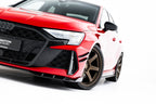 Splitter delantero de fibra de carbono prepreg para Audi RS3 Sedan 8Y Facelift