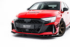 Splitter delantero de fibra de carbono prepreg para Audi RS3 Sedan 8Y Facelift