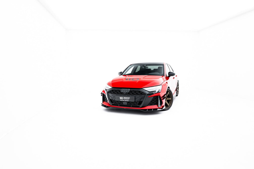 Splitter delantero de fibra de carbono prepreg para Audi RS3 Sedan 8Y Facelift