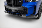 Splitter delantero de fibra de carbono prepreg para BMW X5 M-Pack G05 Facelift