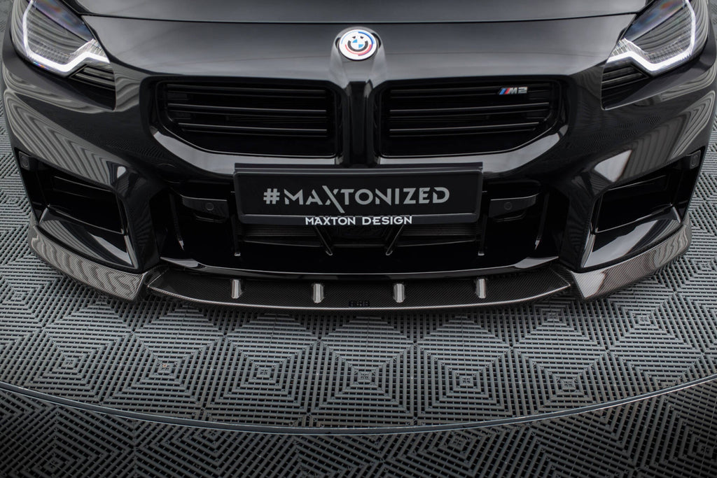 Splitter delantero de fibra de carbono prepreg V.2 para BMW M2 G87