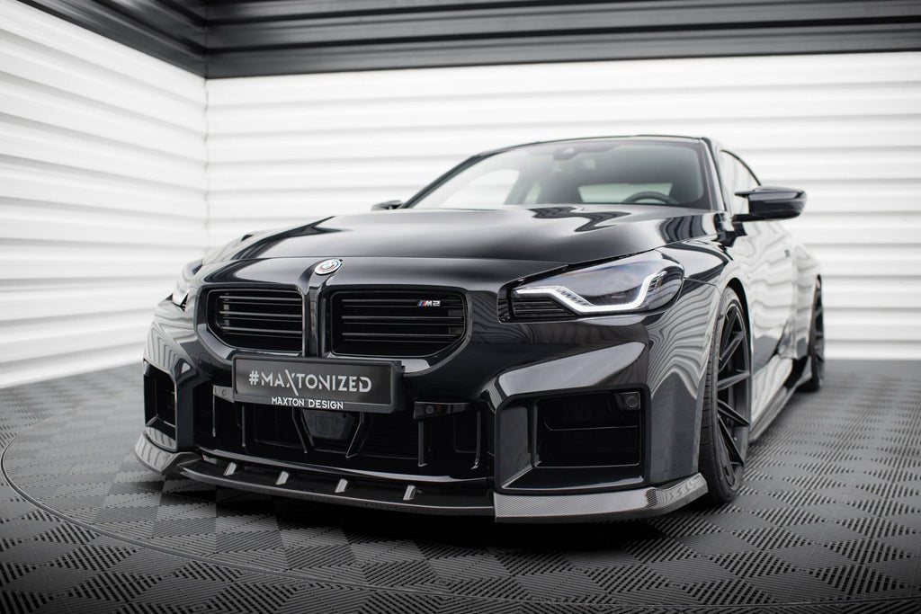 Splitter delantero de fibra de carbono prepreg V.2 para BMW M2 G87