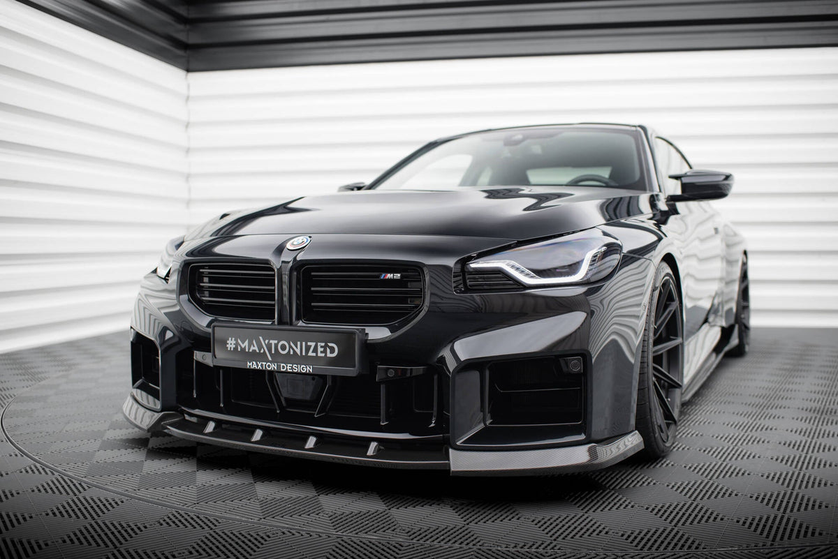 Splitter delantero de fibra de carbono prepreg V.2 para BMW M2 G87