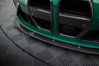 Splitter delantero de fibra de carbono prepreg V.2 para BMW M3 Sedan / Touring G80 / G81