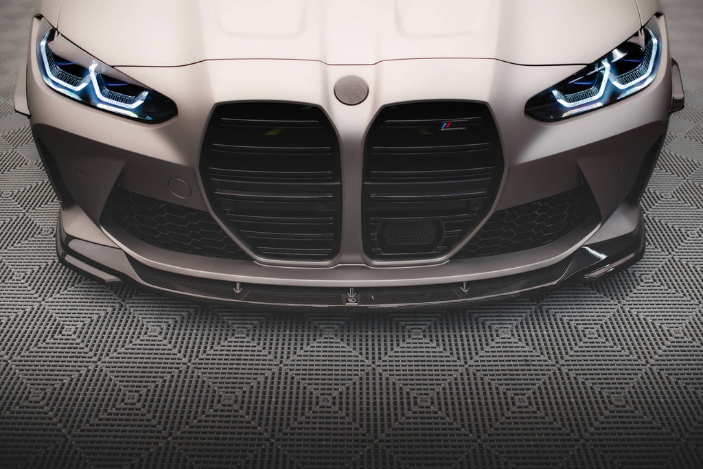 Splitter delantero de fibra de carbono prepreg V.2 para BMW M4 G82 / G82 Facelift