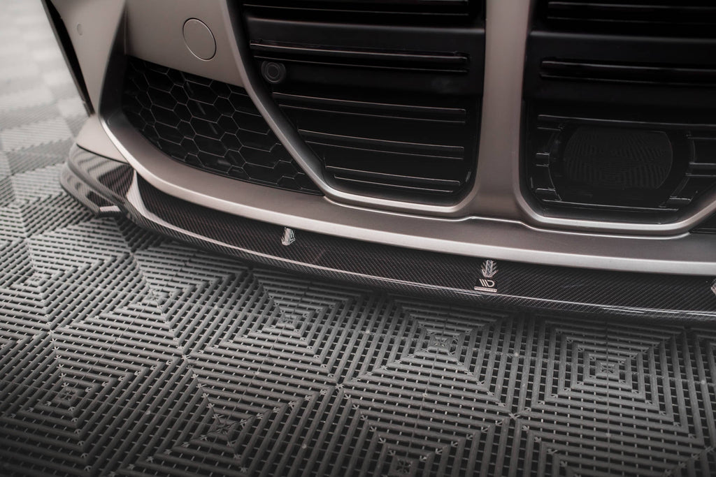 Splitter delantero de fibra de carbono prepreg V.2 para BMW M4 G82 / G82 Facelift