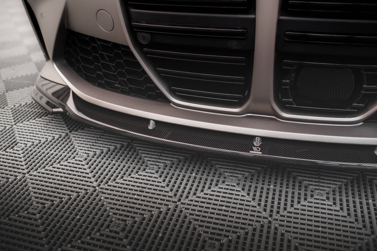 Splitter delantero de fibra de carbono prepreg V.2 para BMW M4 G82 / G82 Facelift